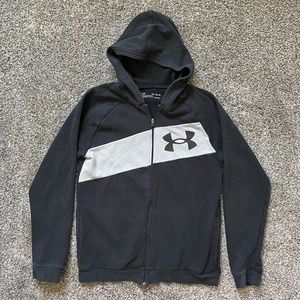 Under Armour Black & Grey ColdGear Boy’s Hoodie, Boys Youth Size XL